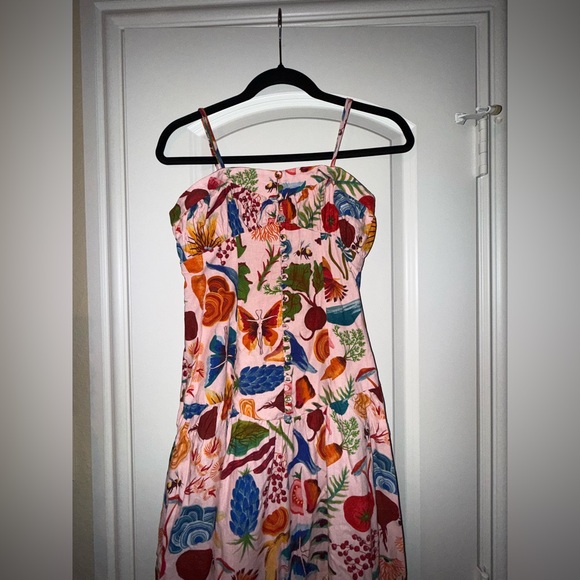 Farm Rio Printed Floral drop waist dress size XS - Picture 4 of 9